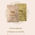 Suplementos orgánicos Fong Boost con extractos de Hericium, Maytake y Cordyceps para más energía y menos estrés